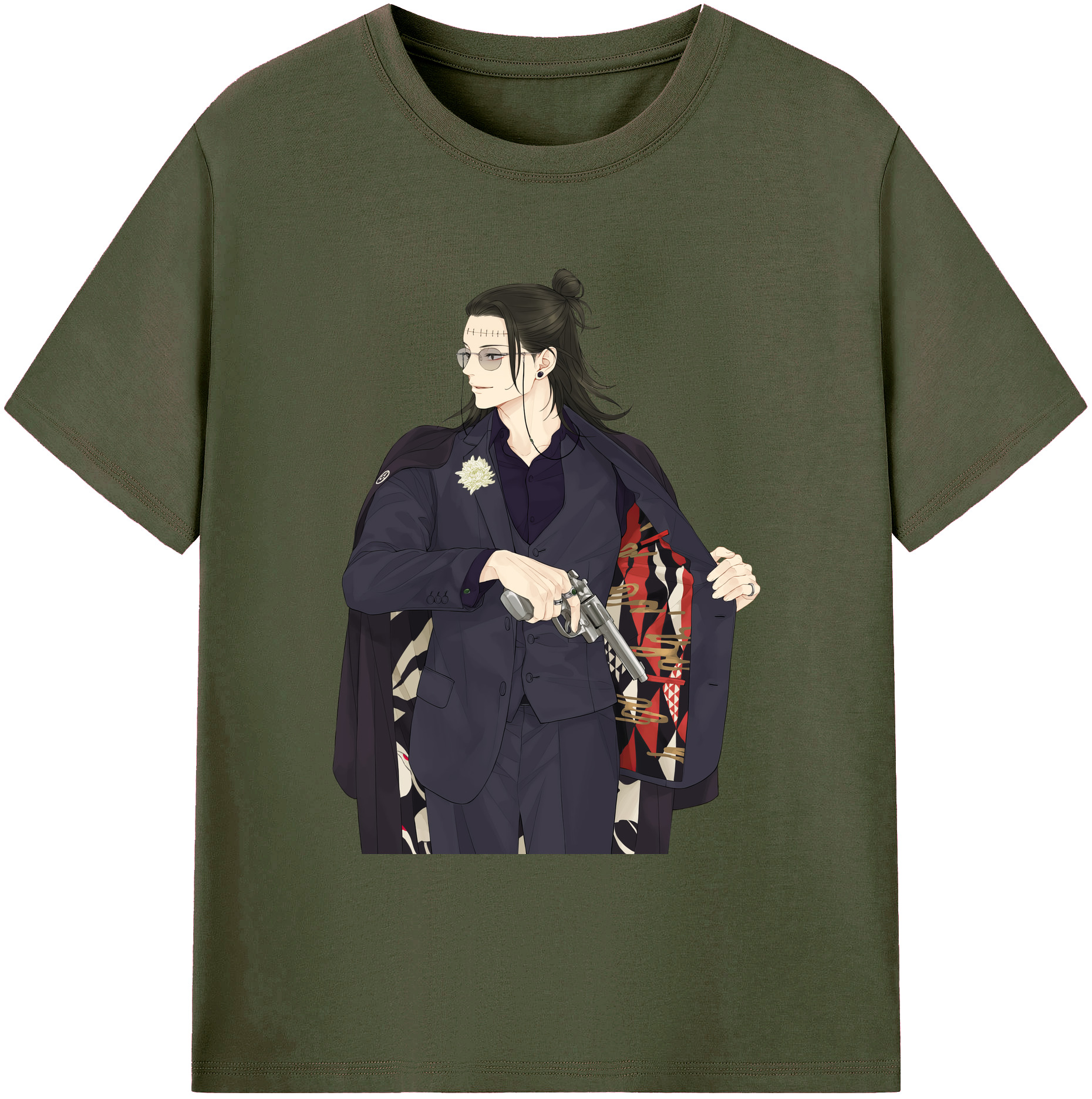 （画像用） 呪術廻戦 Jujutsu Kaisen 綿100％ メンズ半袖Tシャツ｜肌触りやわらか＆通気性